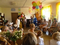 Дед Мороз в гостях у Лета.